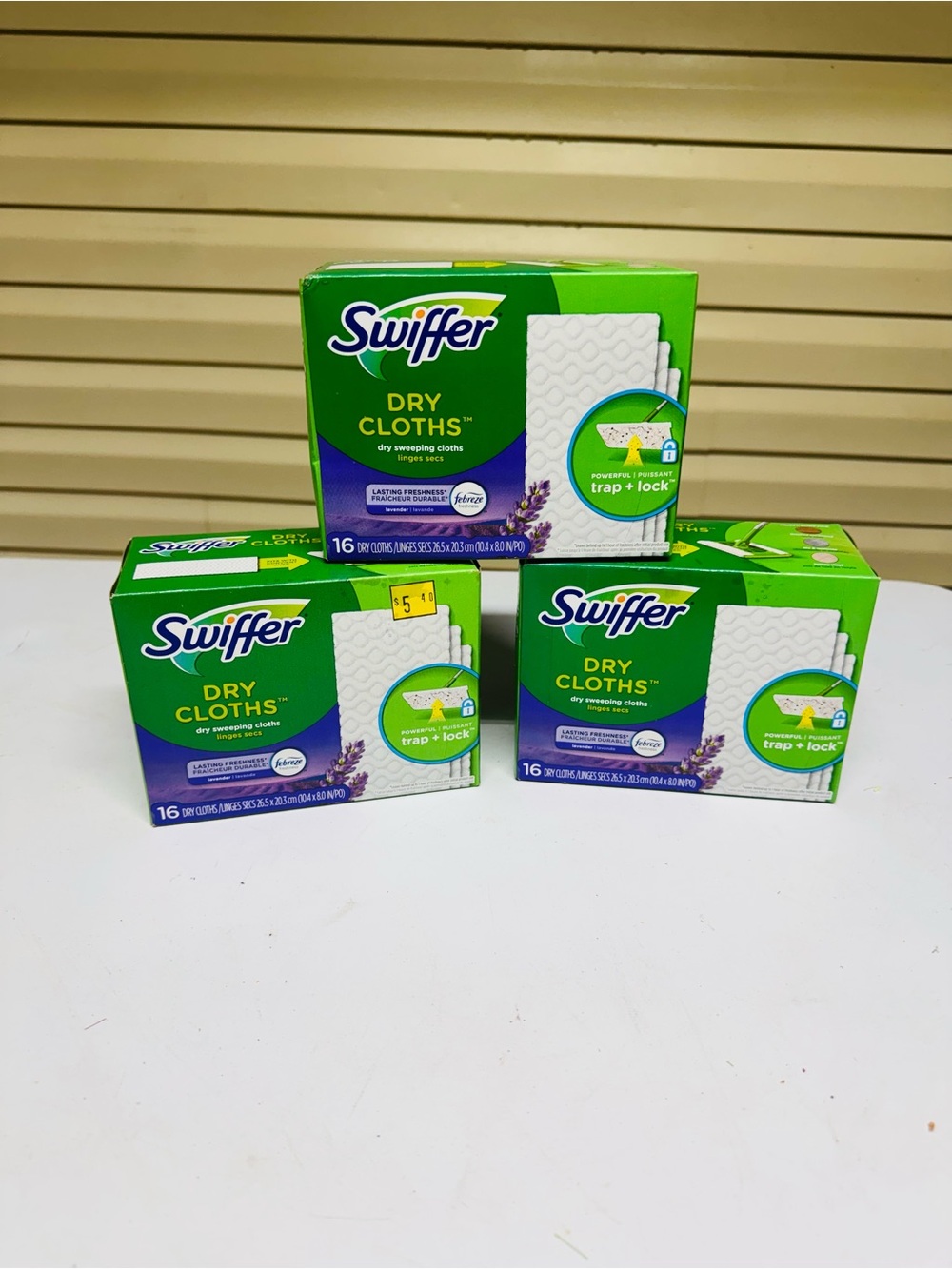 Swiffer Dry Cloths - Lavender Scent - Pack of 16 (Green Packaging)